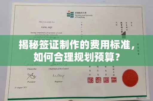 贵德揭秘签证制作的费用标准，如何合理规划预算？
