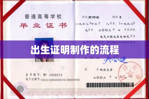 贵德出生证明制作的流程